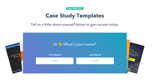 Time popup used to offer a case study opt-in